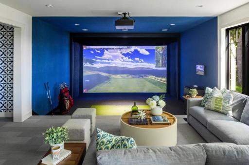 Example Media Room from a previous Black Dog Homes build
