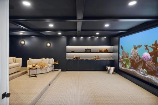 Example Media Room from a previous Black Dog Homes build
