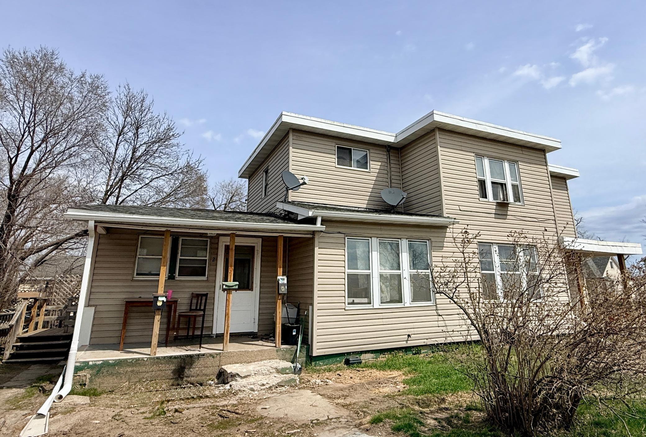 Main Level Unit 2 has two covered porch entrances
