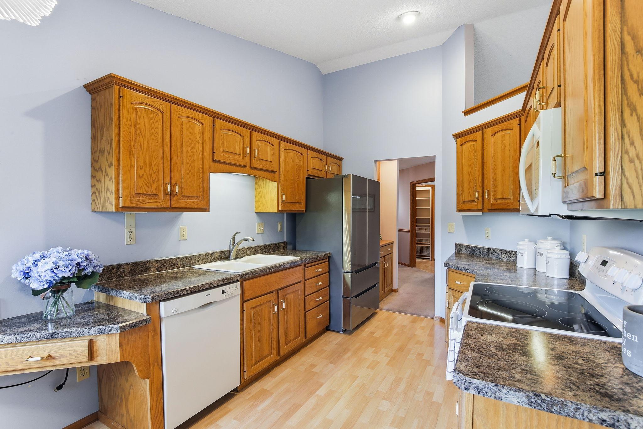 Kitchen with Abundant Cabinet & Counter Space.