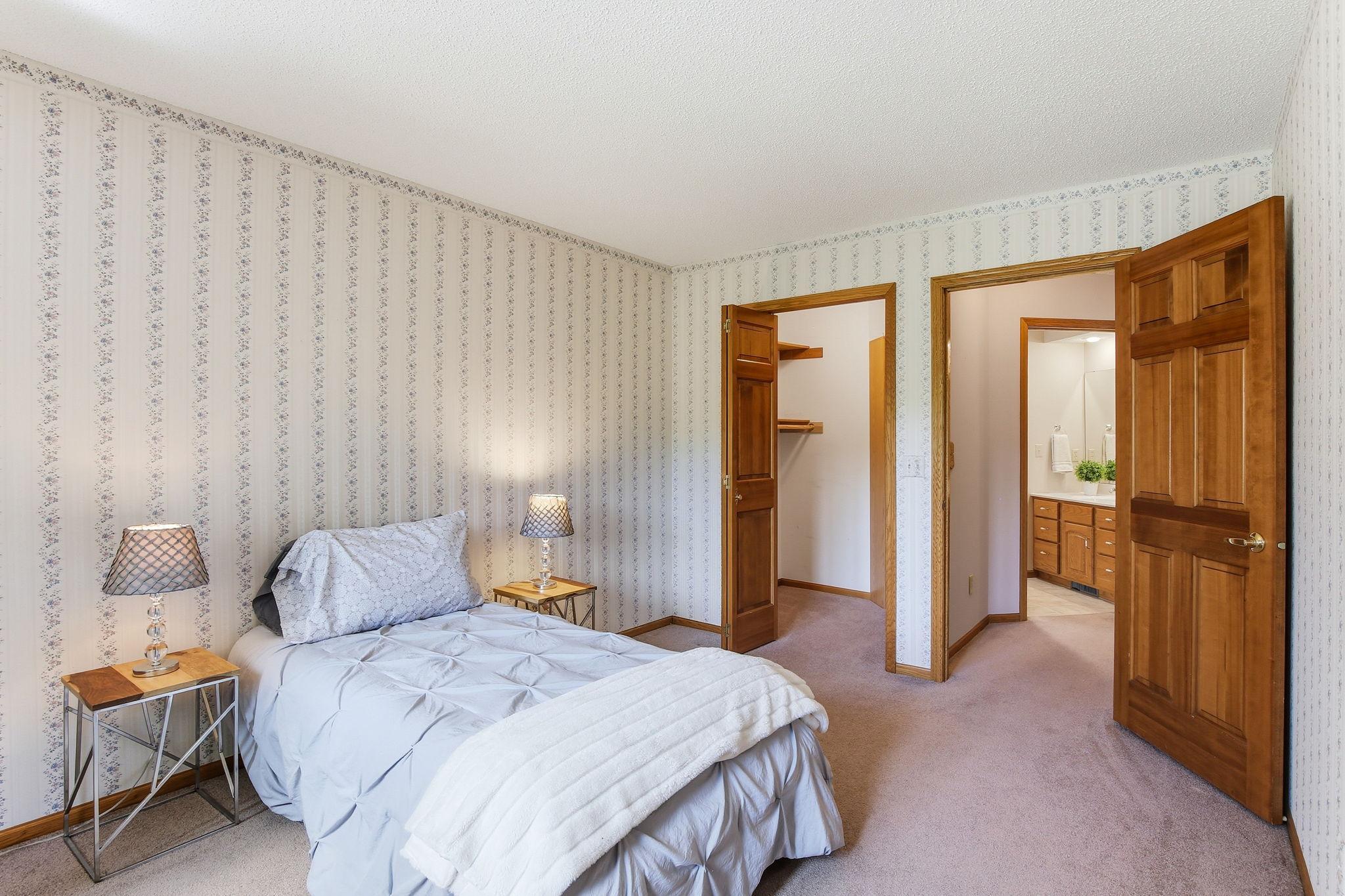 Guest Bedroom with Updated Guest Bath Nearby.