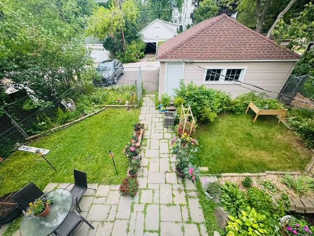 View from the shaker porch in summer.