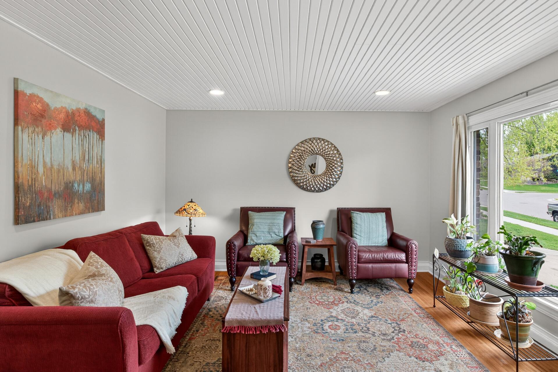 Living Room with Hardwood