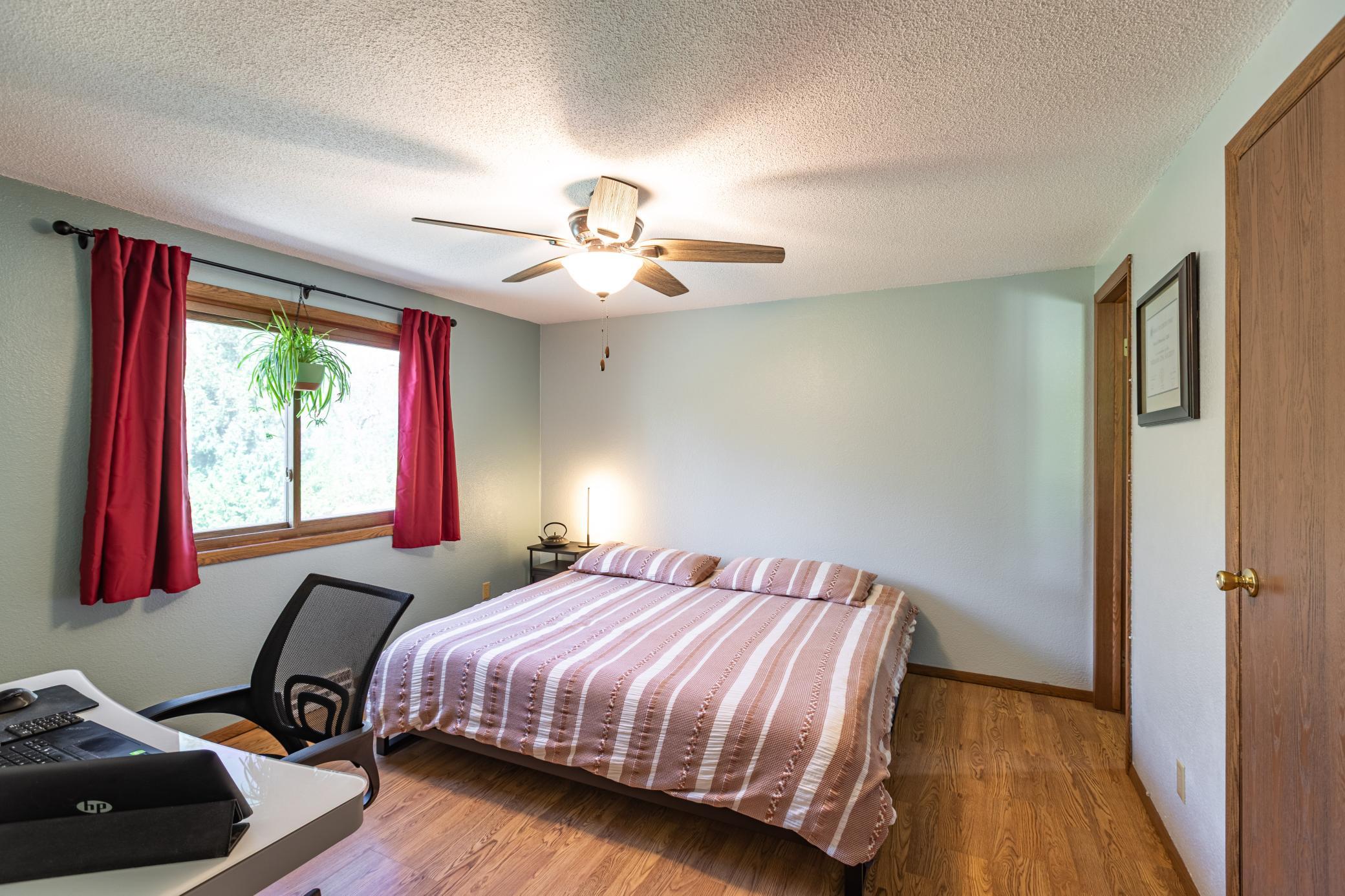 Spacious primary bedroom