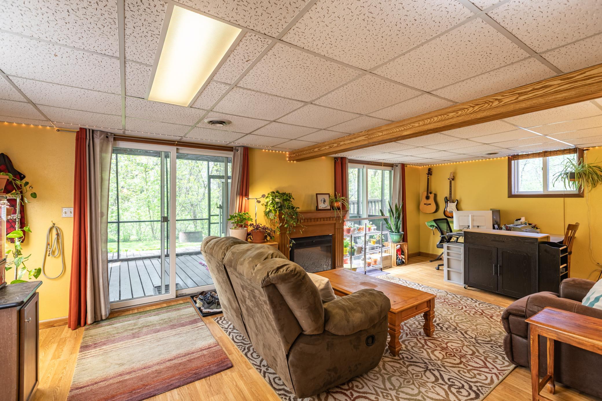 Lower level second living space