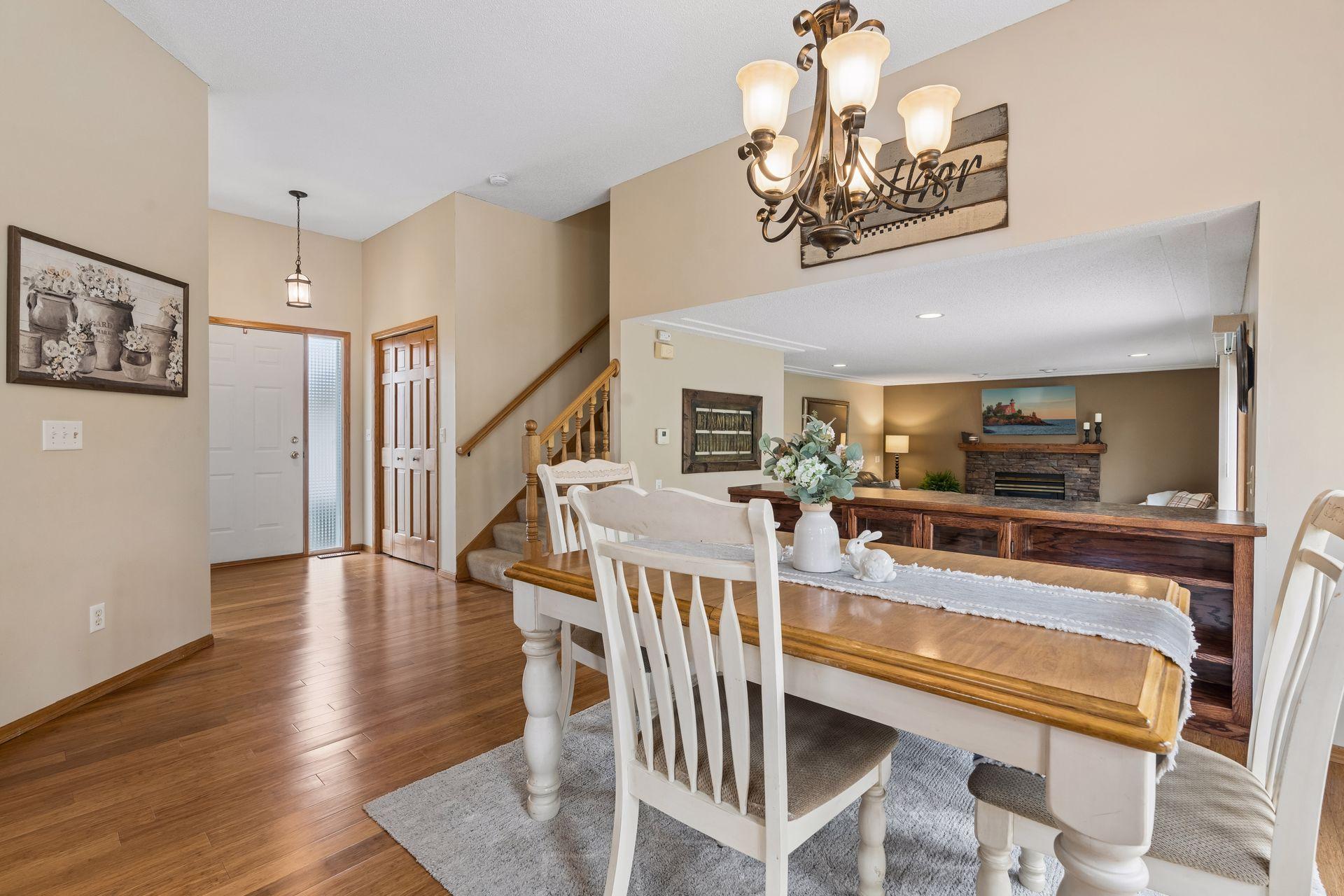 Warm and inviting layout with great flow between living spaces and an open feel throughout the main level.