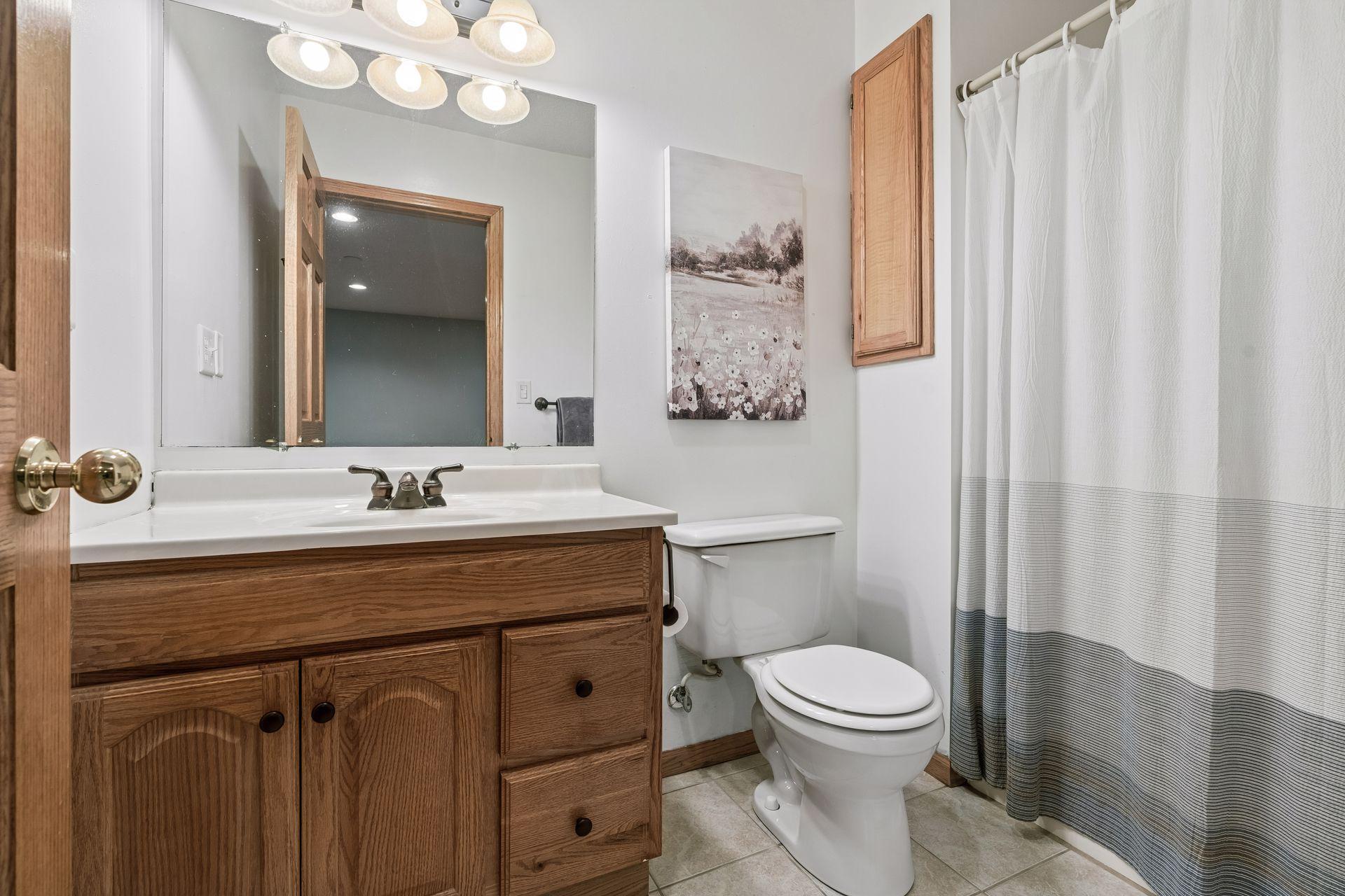 Lower level 3/4 bath.