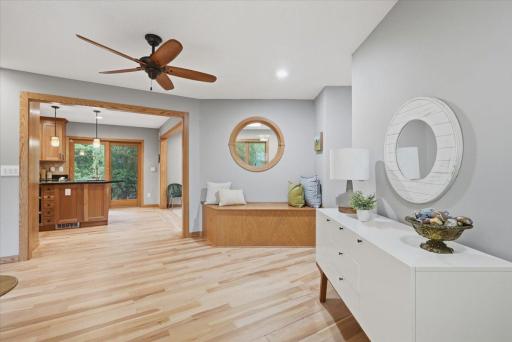 Open floor plan gives way to all areas of the home.