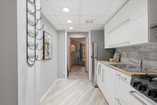 Lower level is perfectly set up for a mother-in-law suite or rental.