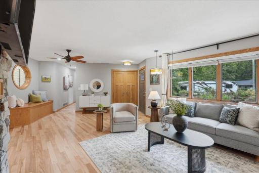 Living room offers a relaxing area to gather.