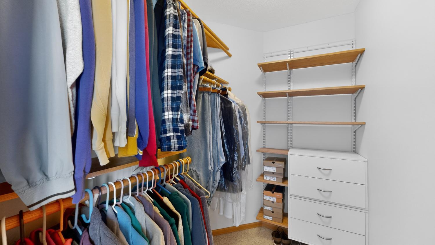Primary walk-in closet