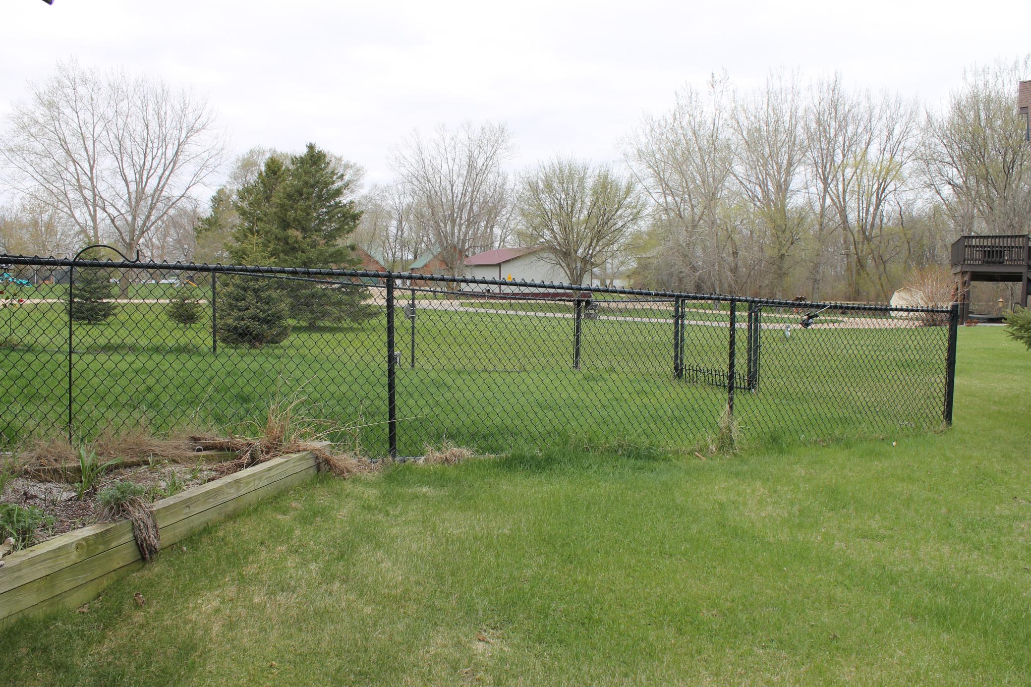 Fenced in area