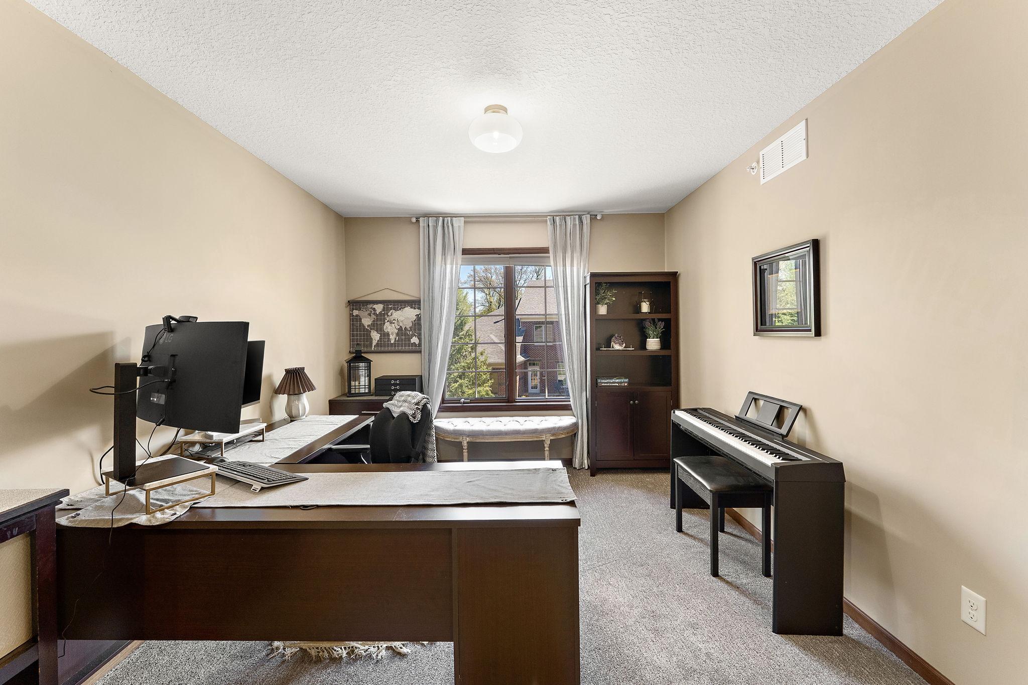 Open work from home office- this room can easliry have a wall added & door to make it a 3rd bedroom