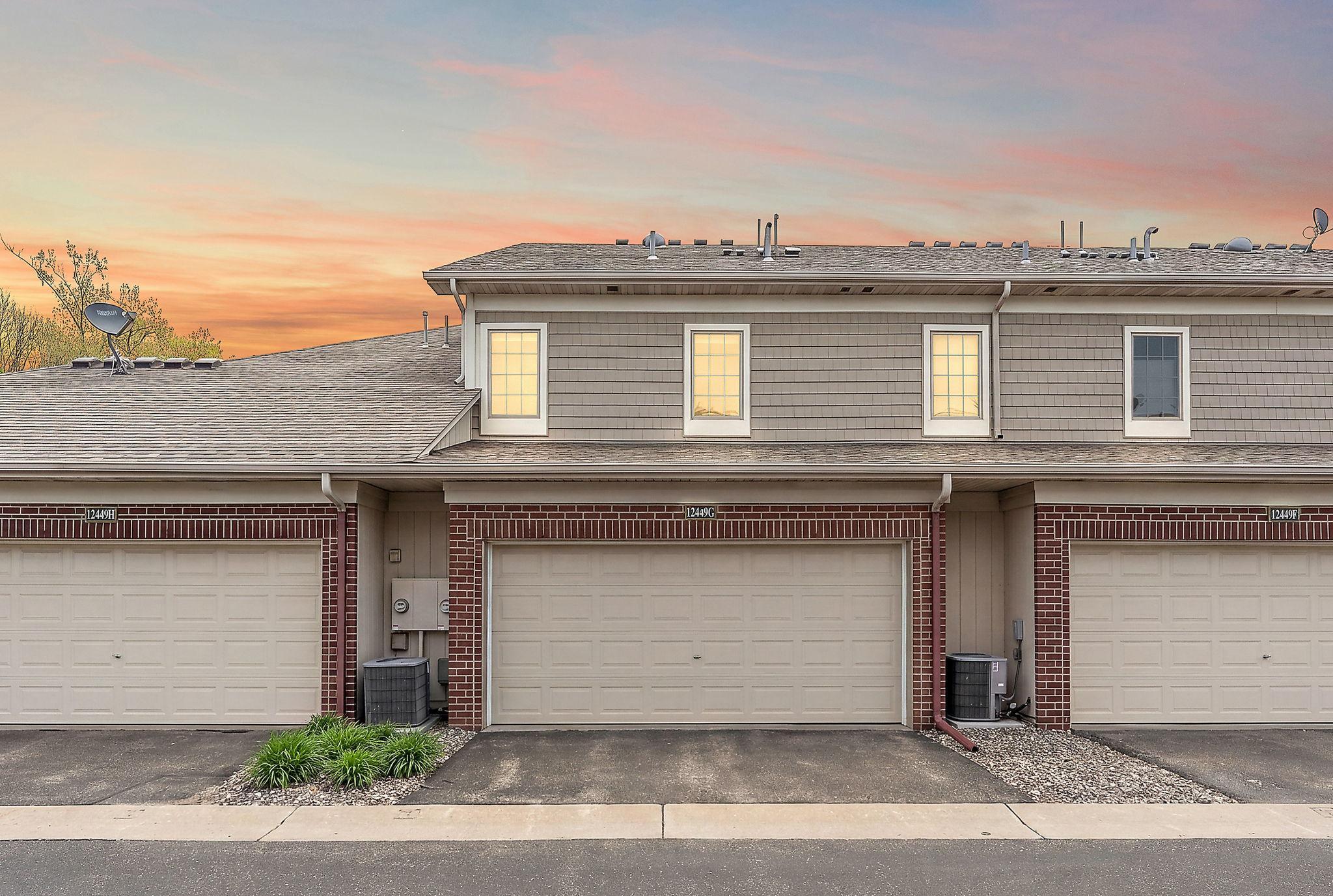 The home has a large attached 2 car garage- perfect for MN winters.