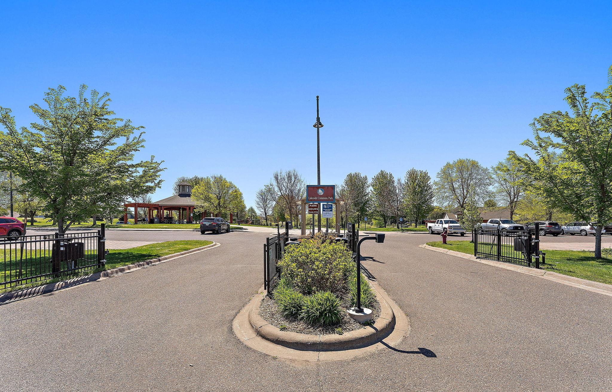 The park entrance- Parking is free for Blaine residents!