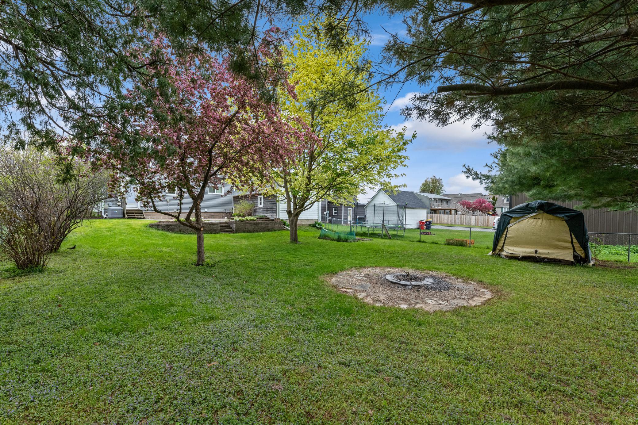 Plenty of room to have friends over in the back yard