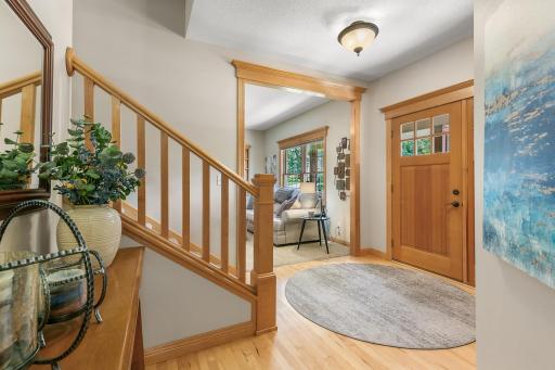 Stepping into the home you are greeted by a grand foyer. You'll appreciate the space to welcome guests.