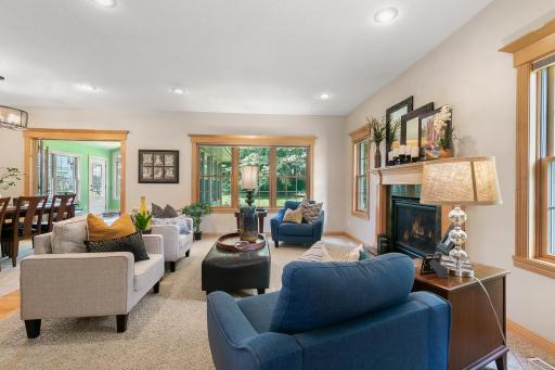 Elongated windows allow tons of natural light to flood through.