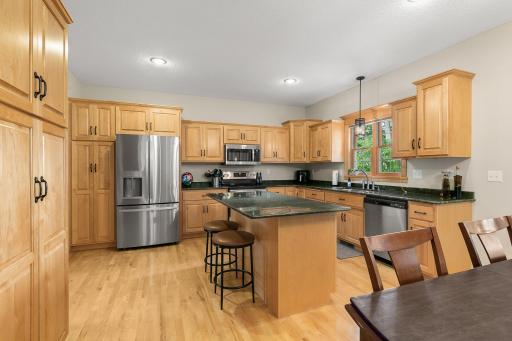 Ample cabinetry for your kitchen utensils.