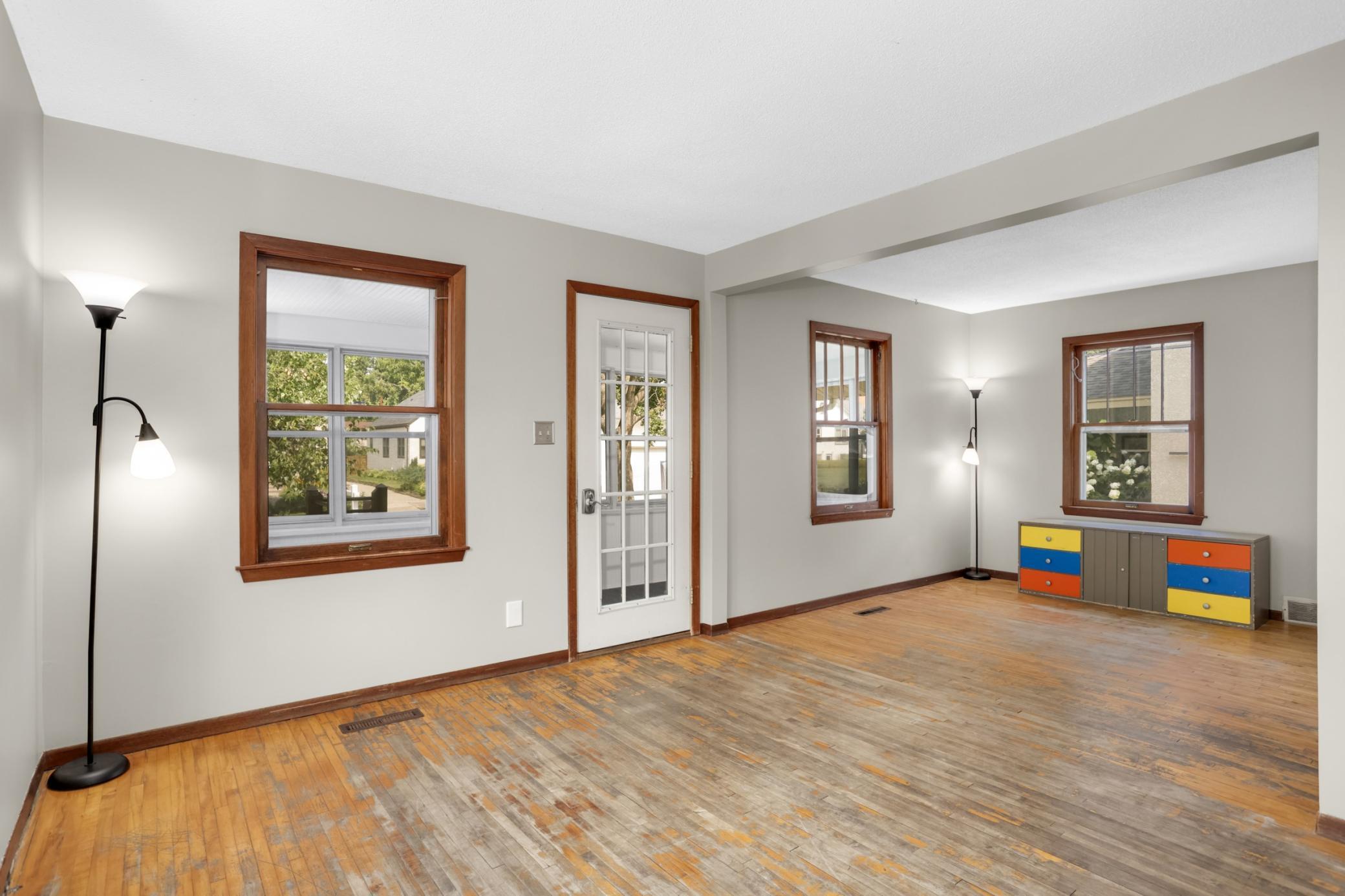 Another view of the main floor living room.