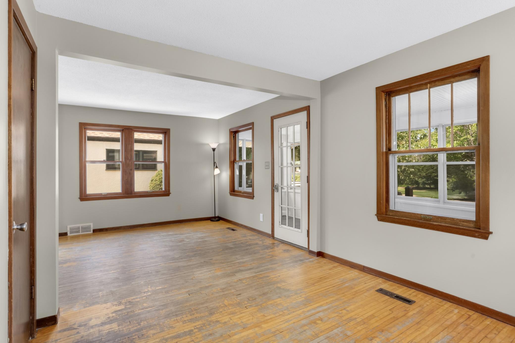 Living room on the main floor.