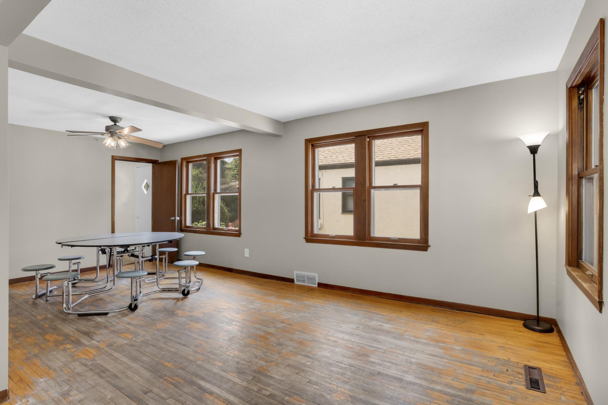 Main floor dining room. Nice and bright!