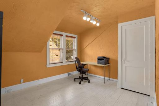 Upstairs bedroom #2 being used as office.