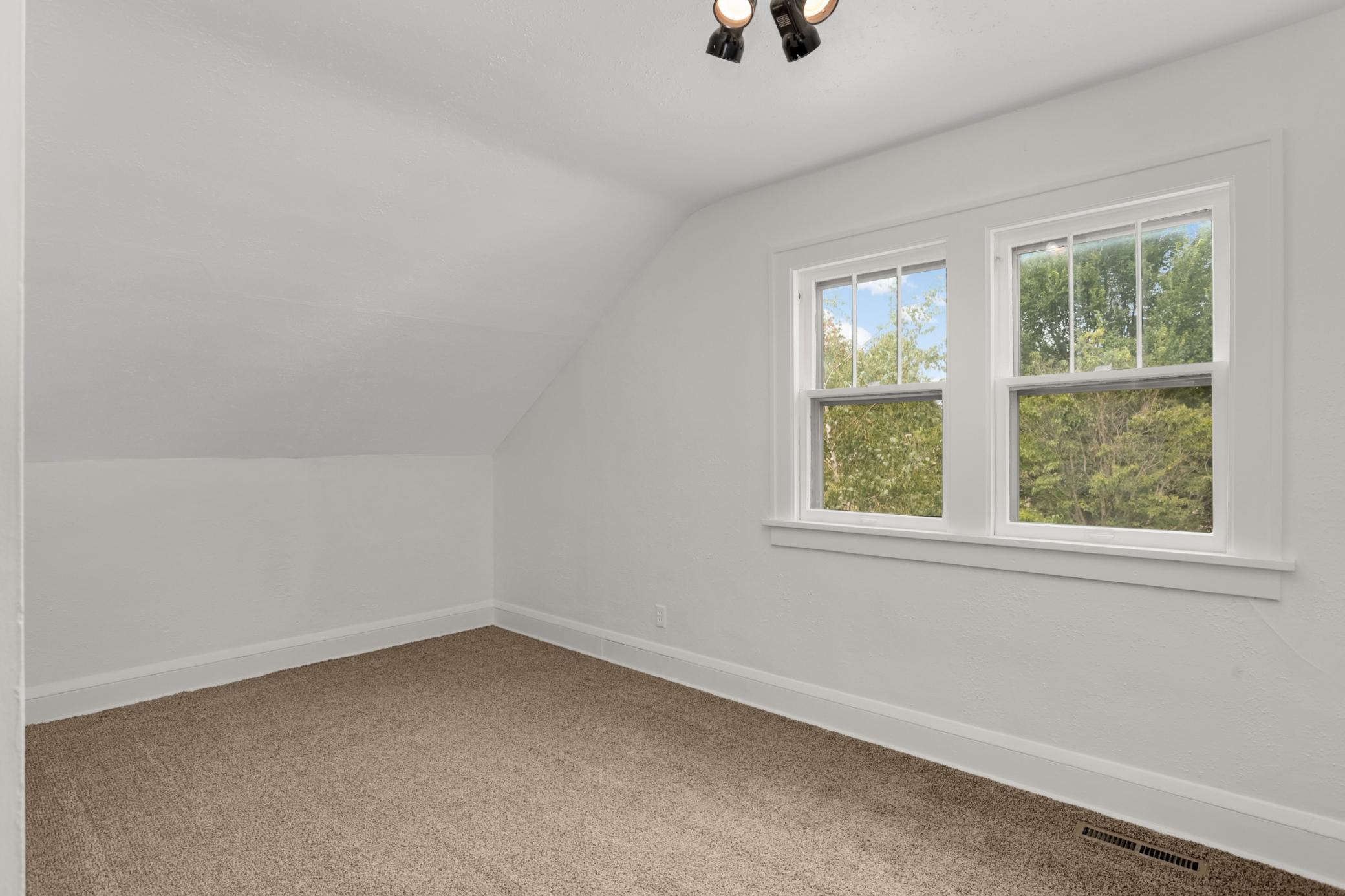 Upstairs bedroom #1 with great views.
