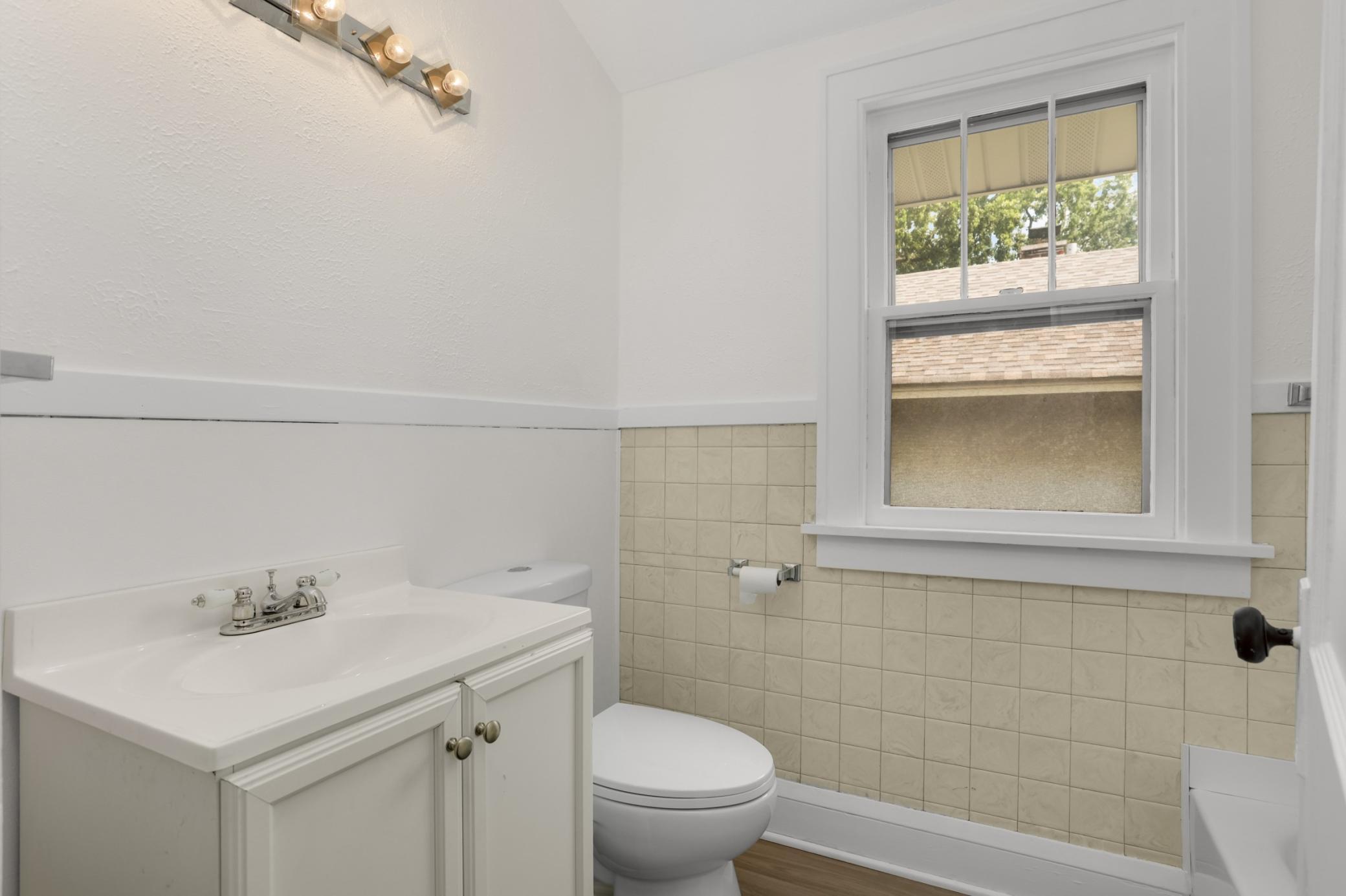 Upstairs bathroom updated as well in 2026 and looks great!