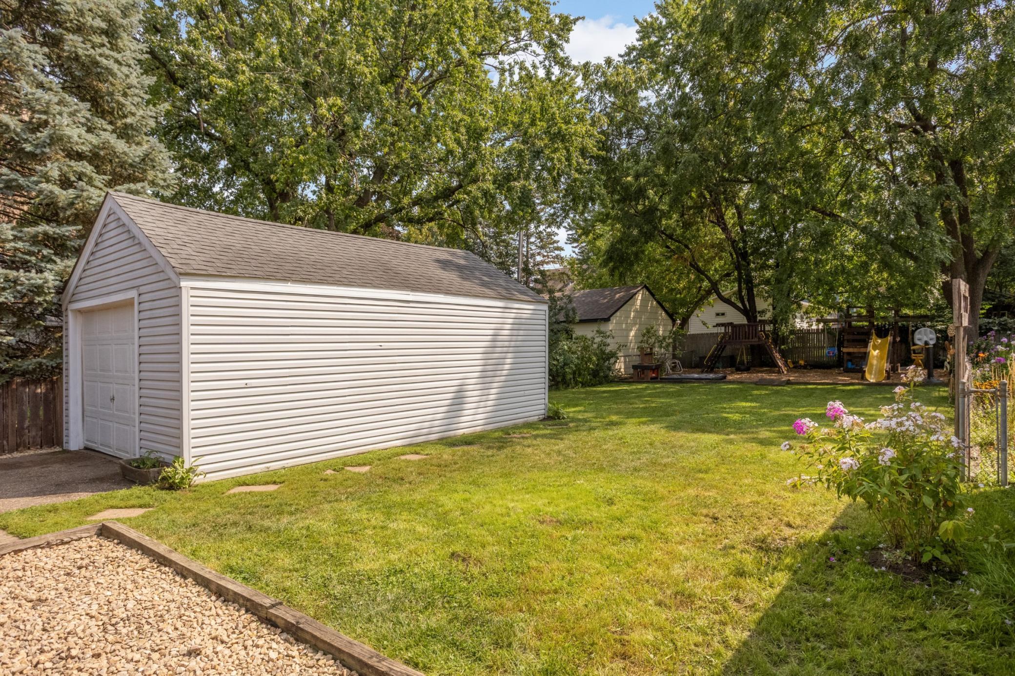 View of your large back yard.