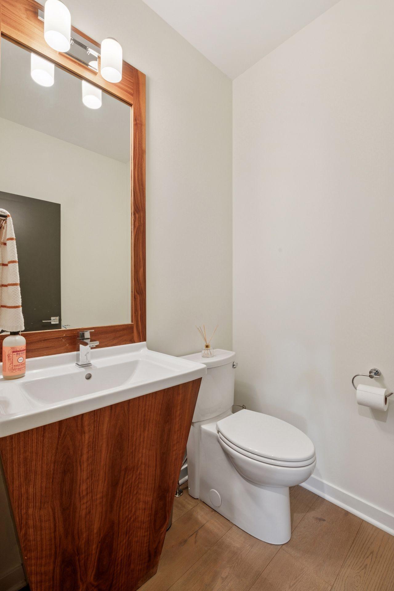 Main level half bath