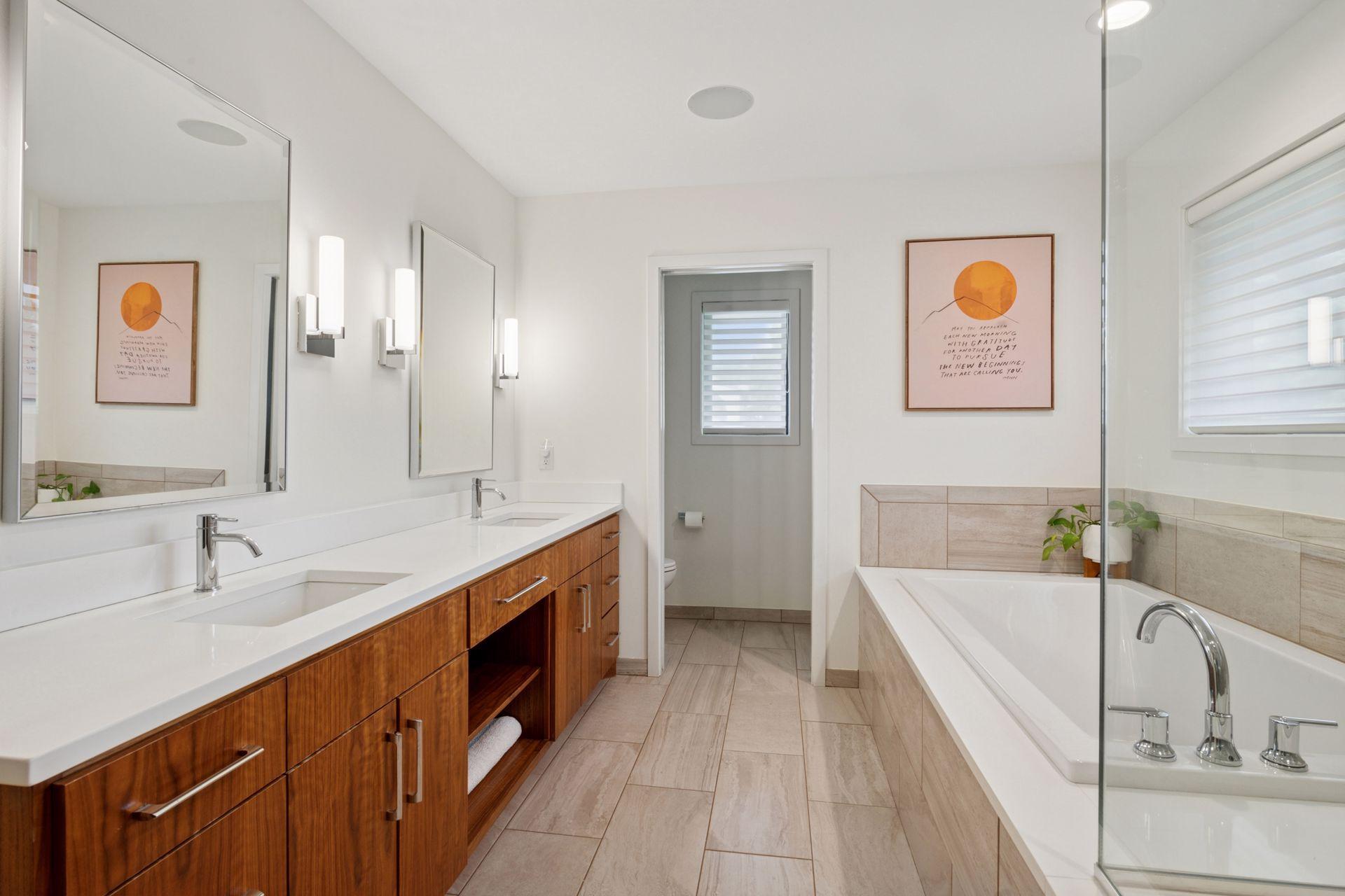 Heated floors in primary bath