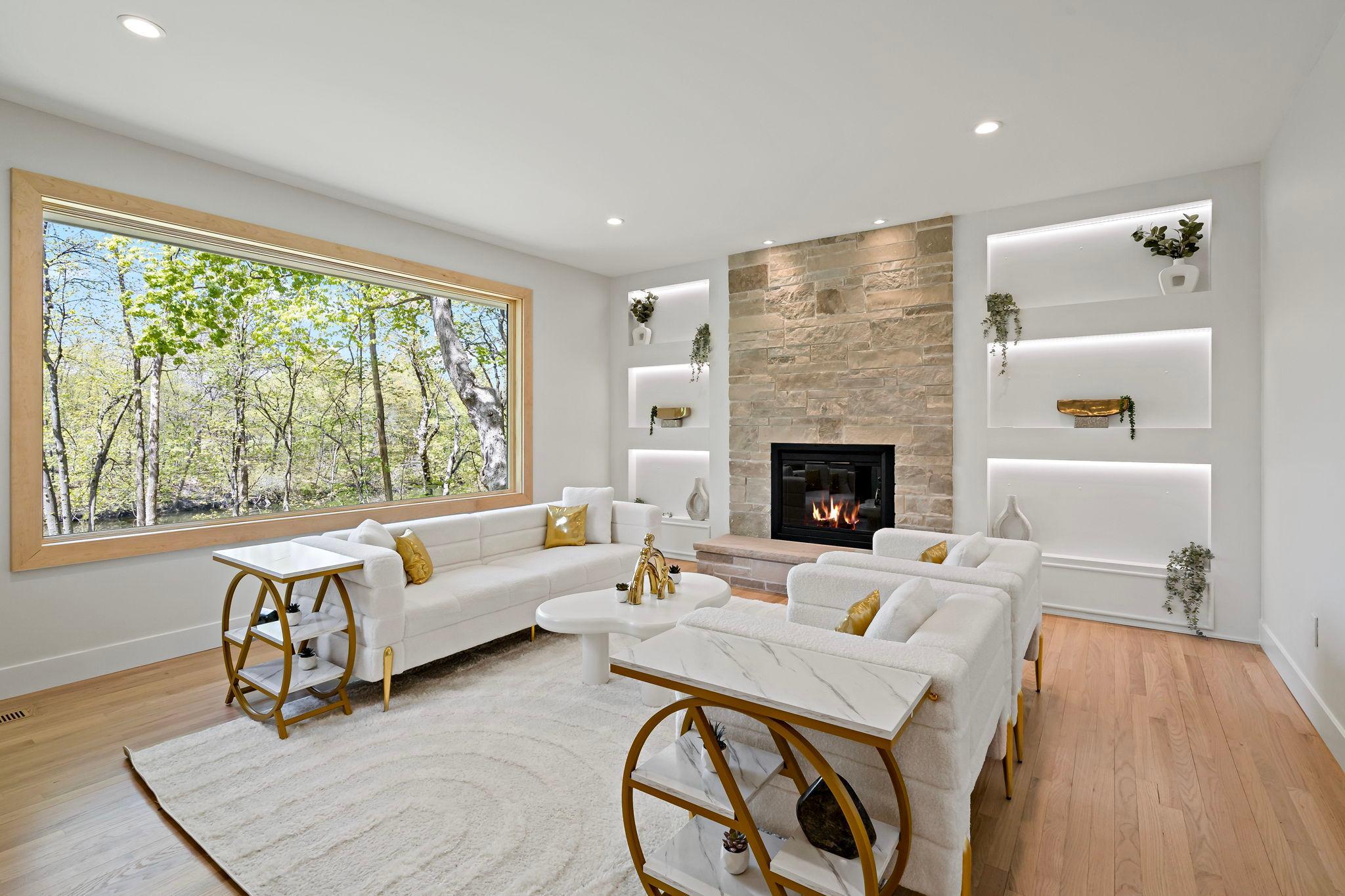 Living Room Overlooking Back Yard
