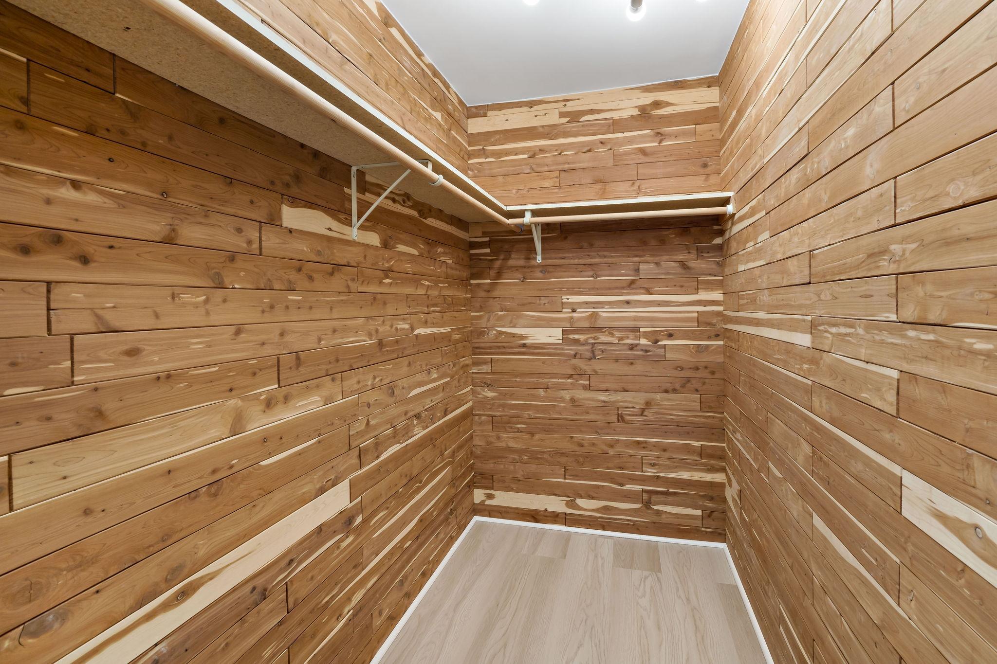 Upper Level Cedar Closet