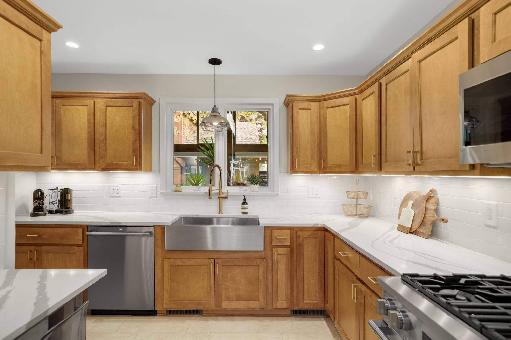 Farmer's sink, professional appliances