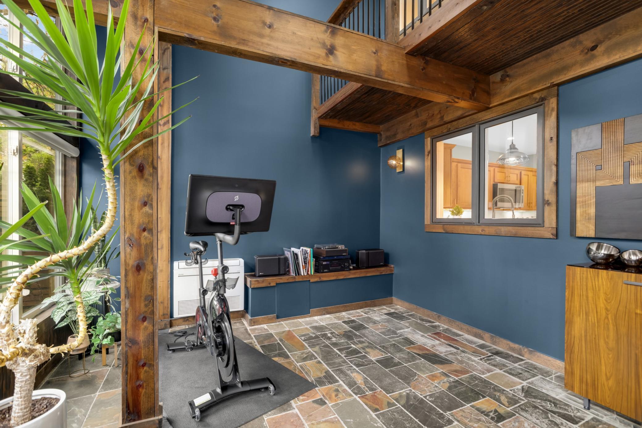 Gorgeous slate flooring