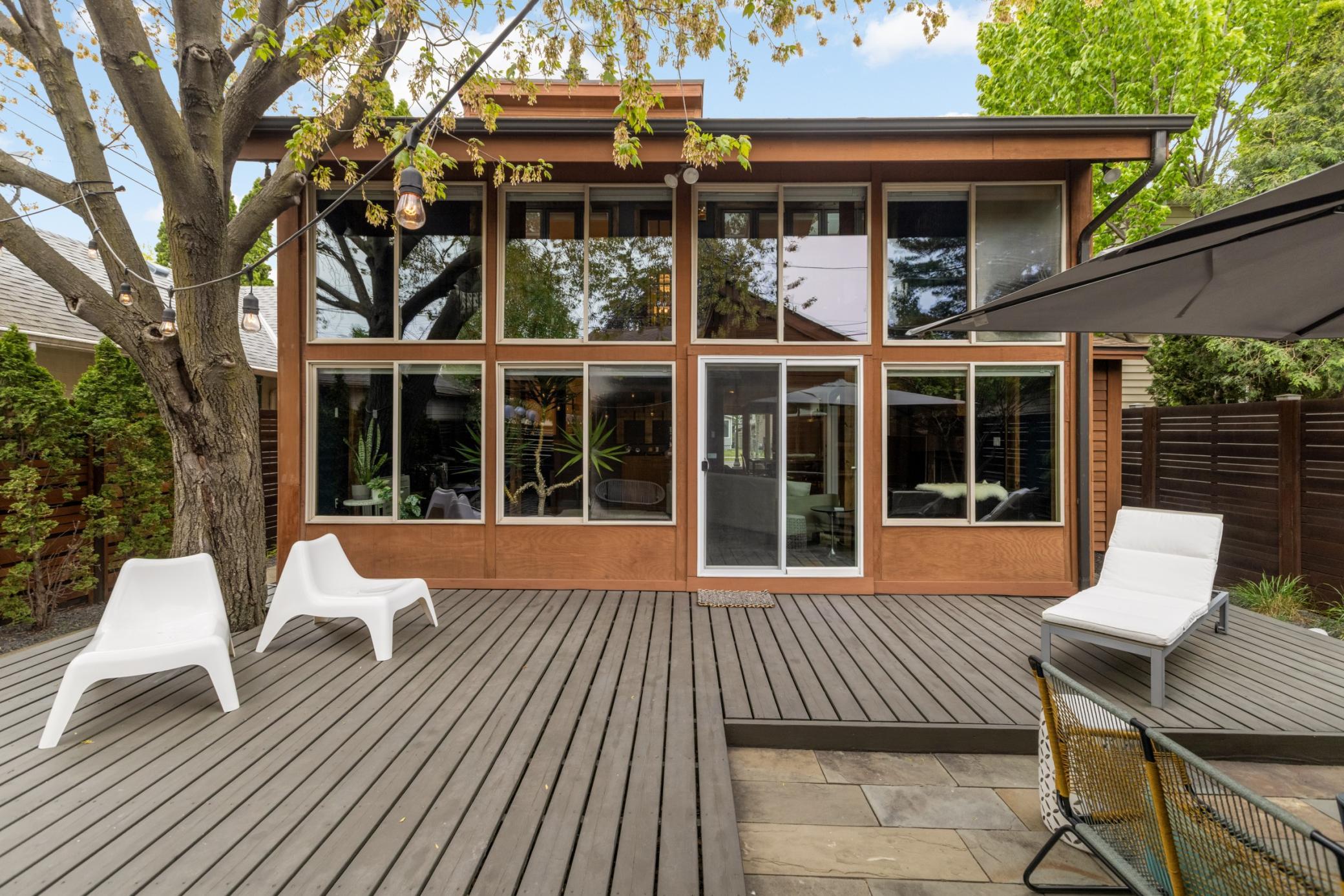 New patio in back