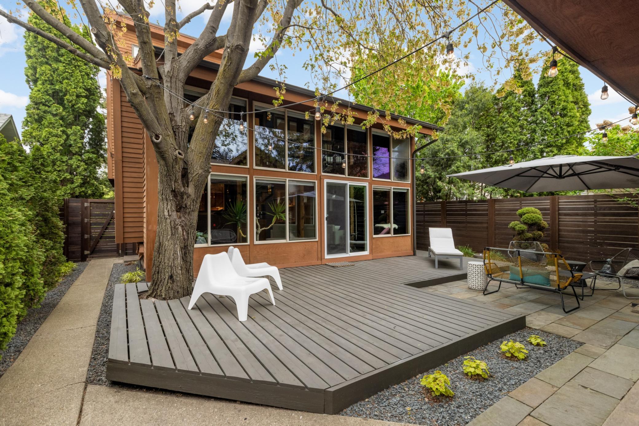 Large back deck