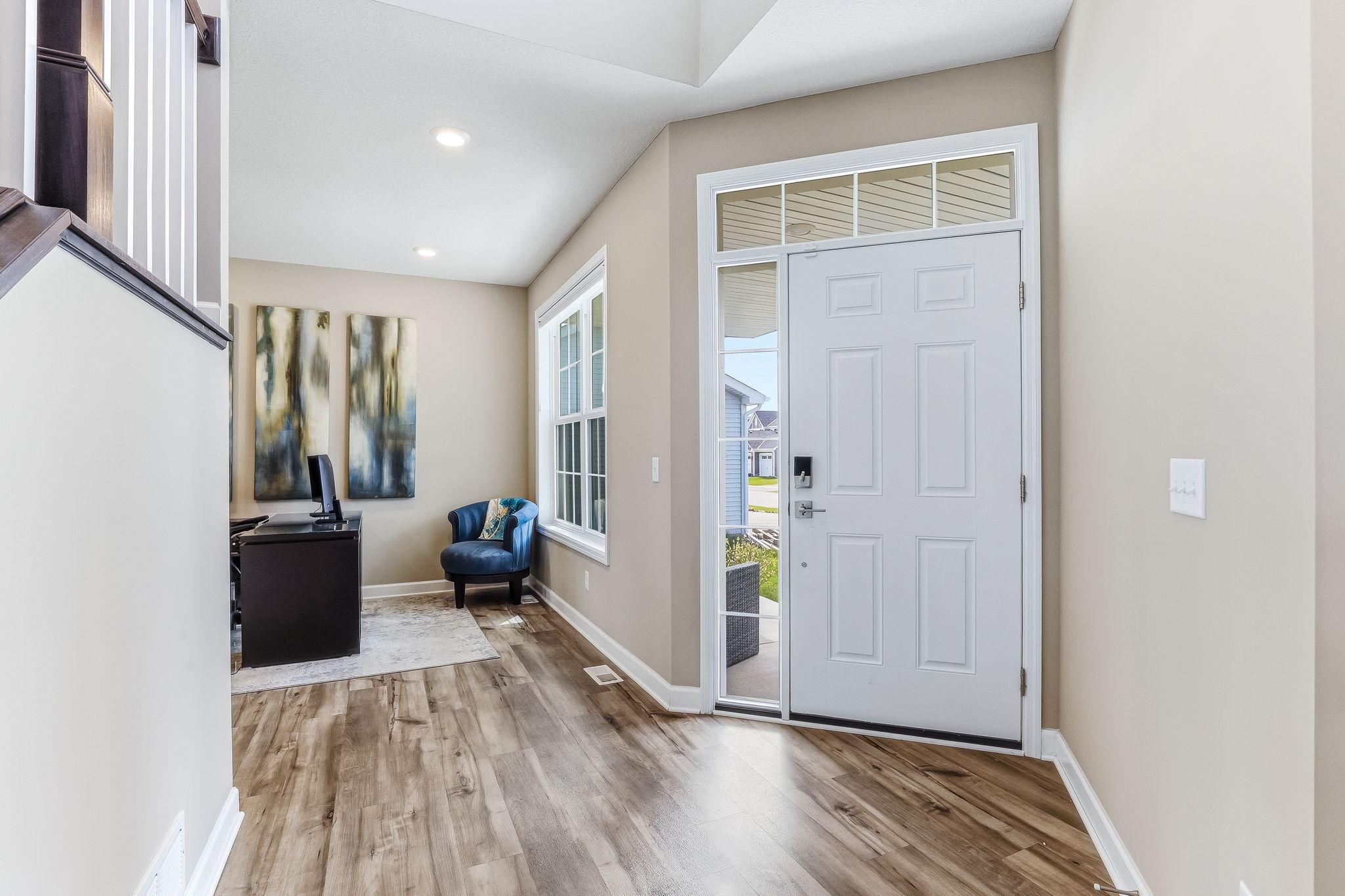 Two story open foyer