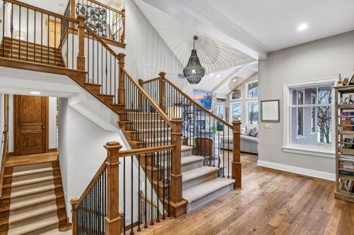 The stunning craftsmanship is evident throughout the home.