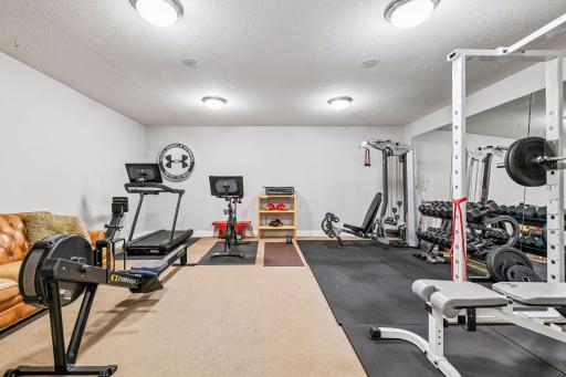 There is also a Home Gym with a walk-in closet.