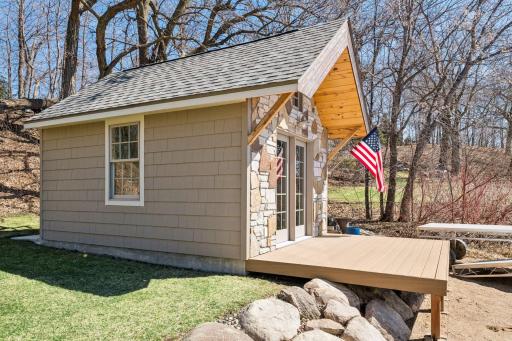Relax on the maintenance-free deck and enjoy the long, lake views.
