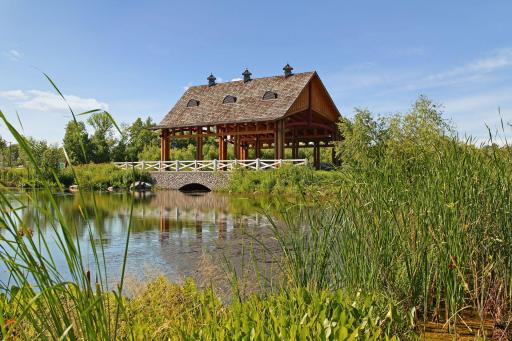 A charming covered bridge welcomes you home to Chevalle.