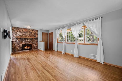 The entry foyer provides a warm welcome for guests