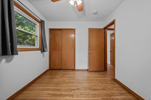 The 2nd Bedroom offers hardwood floors and ample closet space