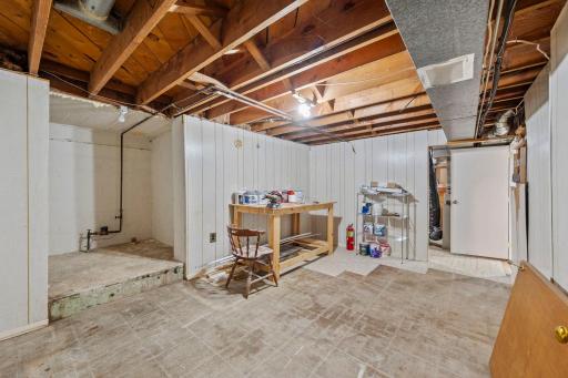 A Storage/Workshop area is featured in the lower level