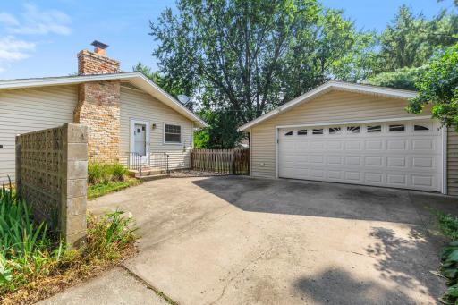 The property features extra driveway space