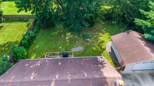 A view of the back yard