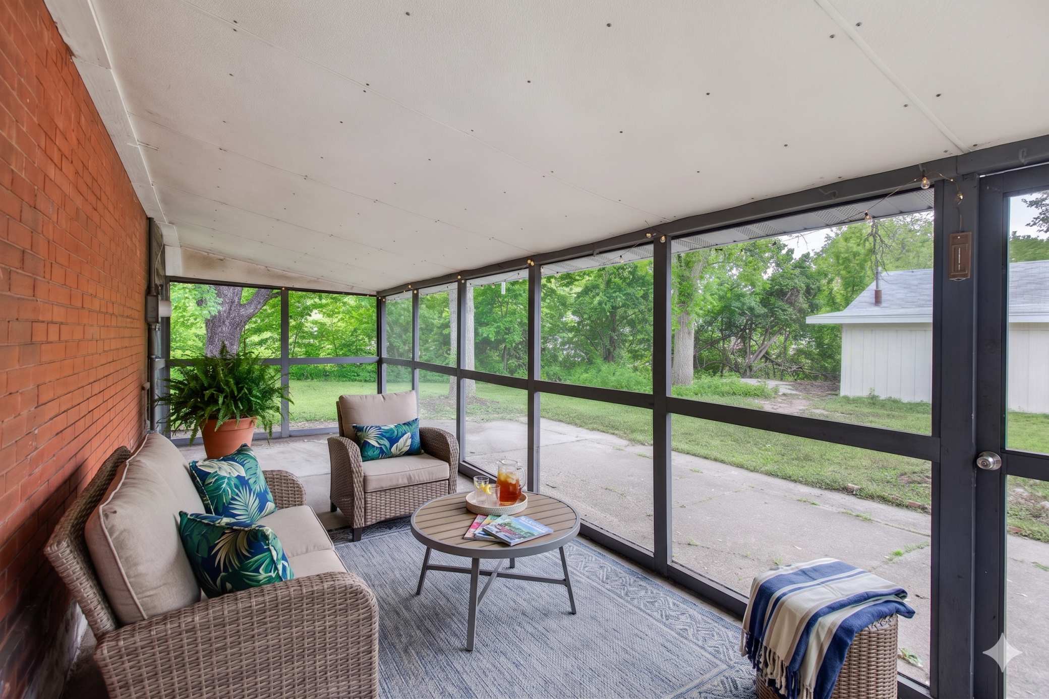 Rear Patio - virtually staged