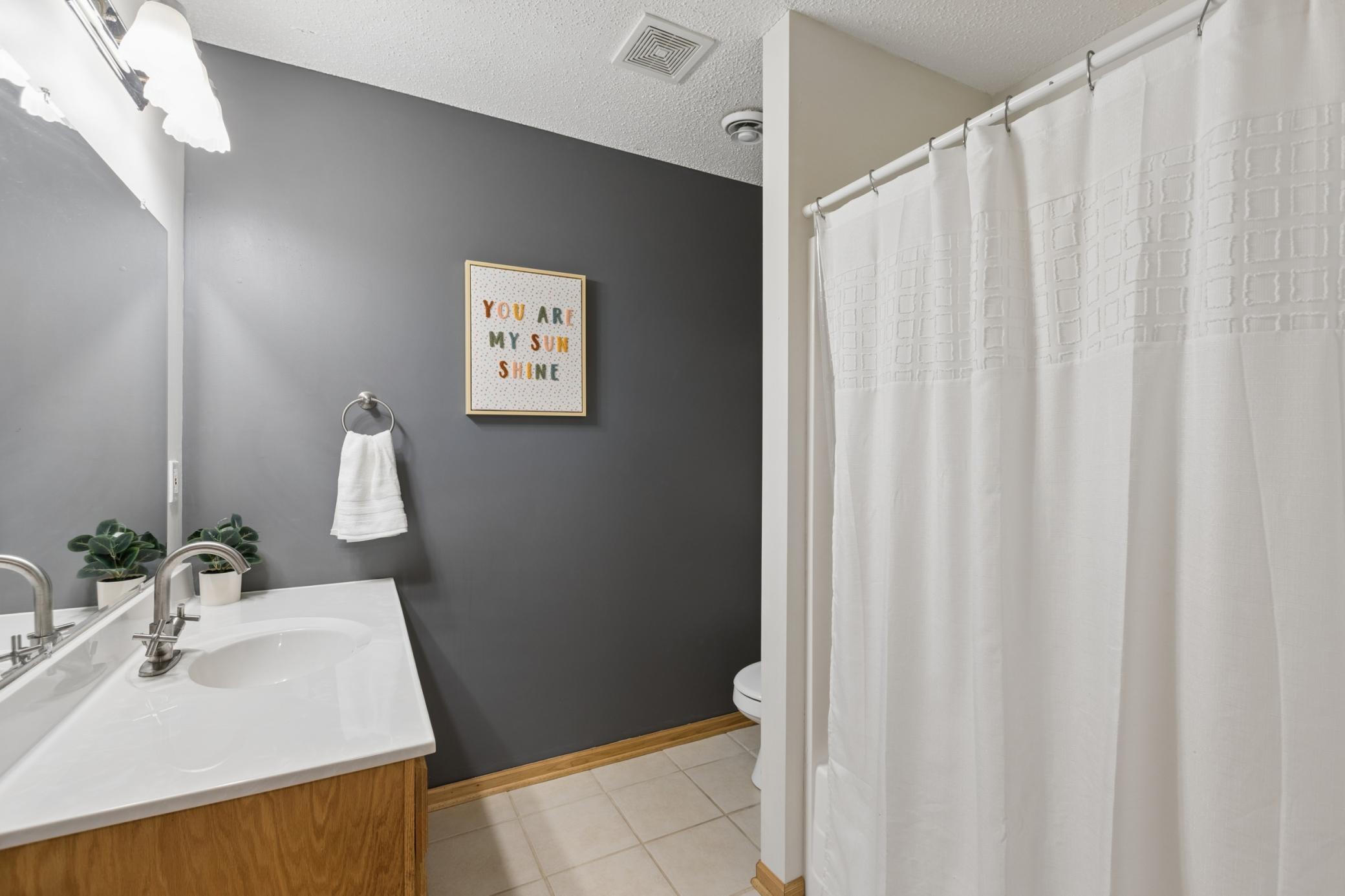 Lower level bath